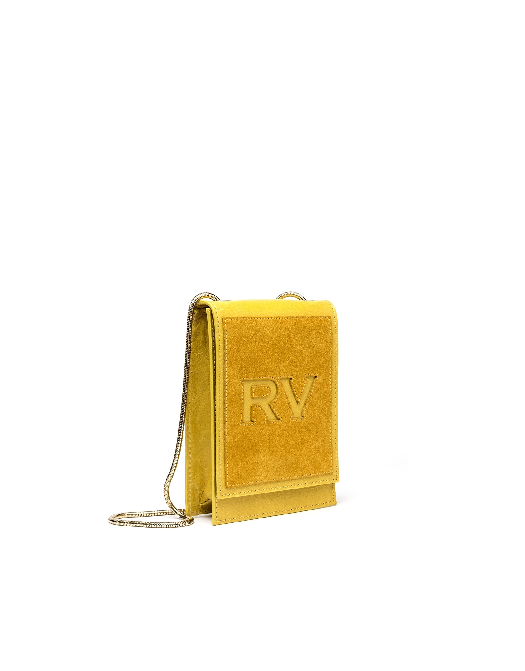Mustard leather Eme mini shoulder bag
