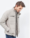 Camel quilted windbreaker