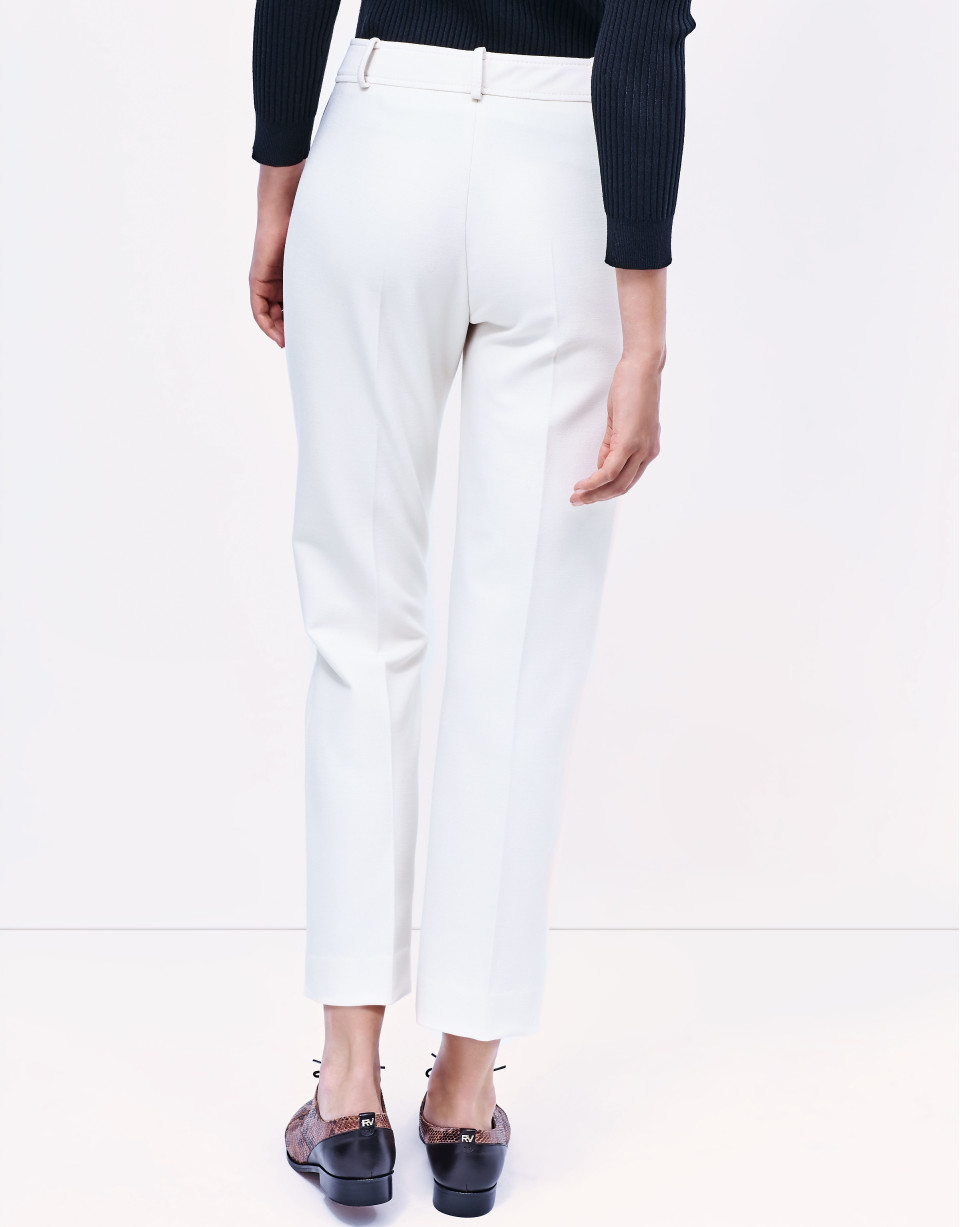 Off white crepe pants