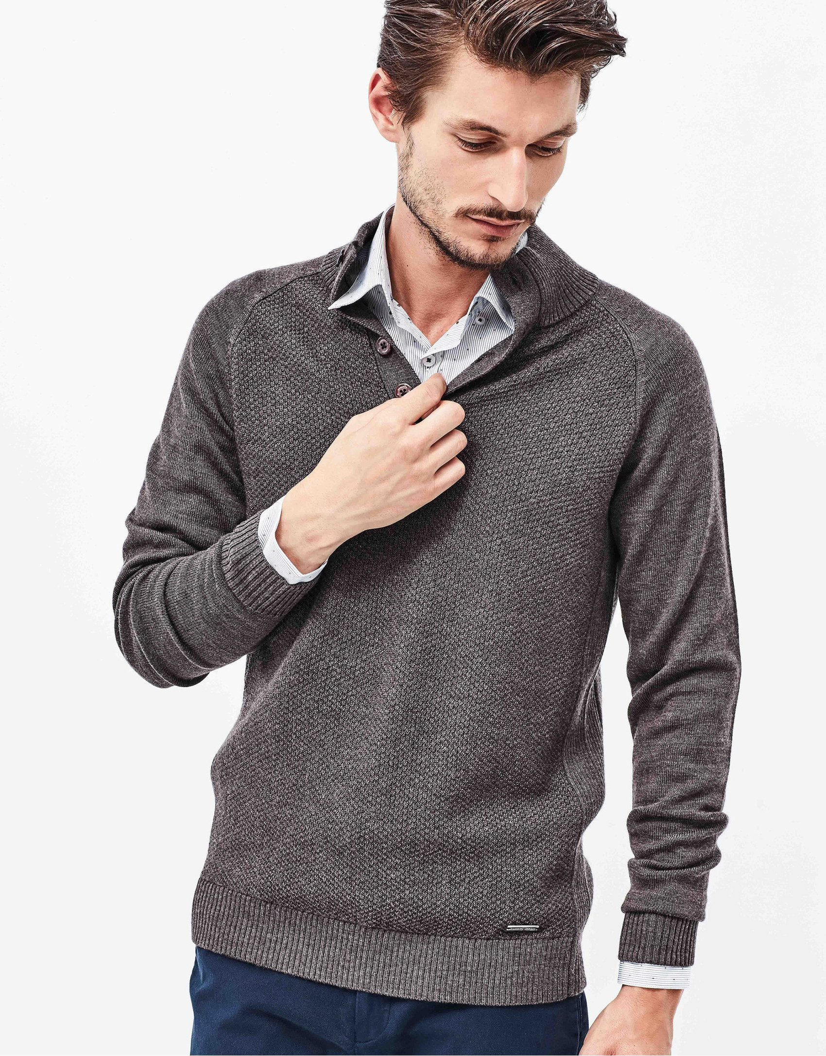 Brown wool sweater