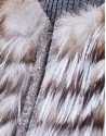 Fox fur short jacket