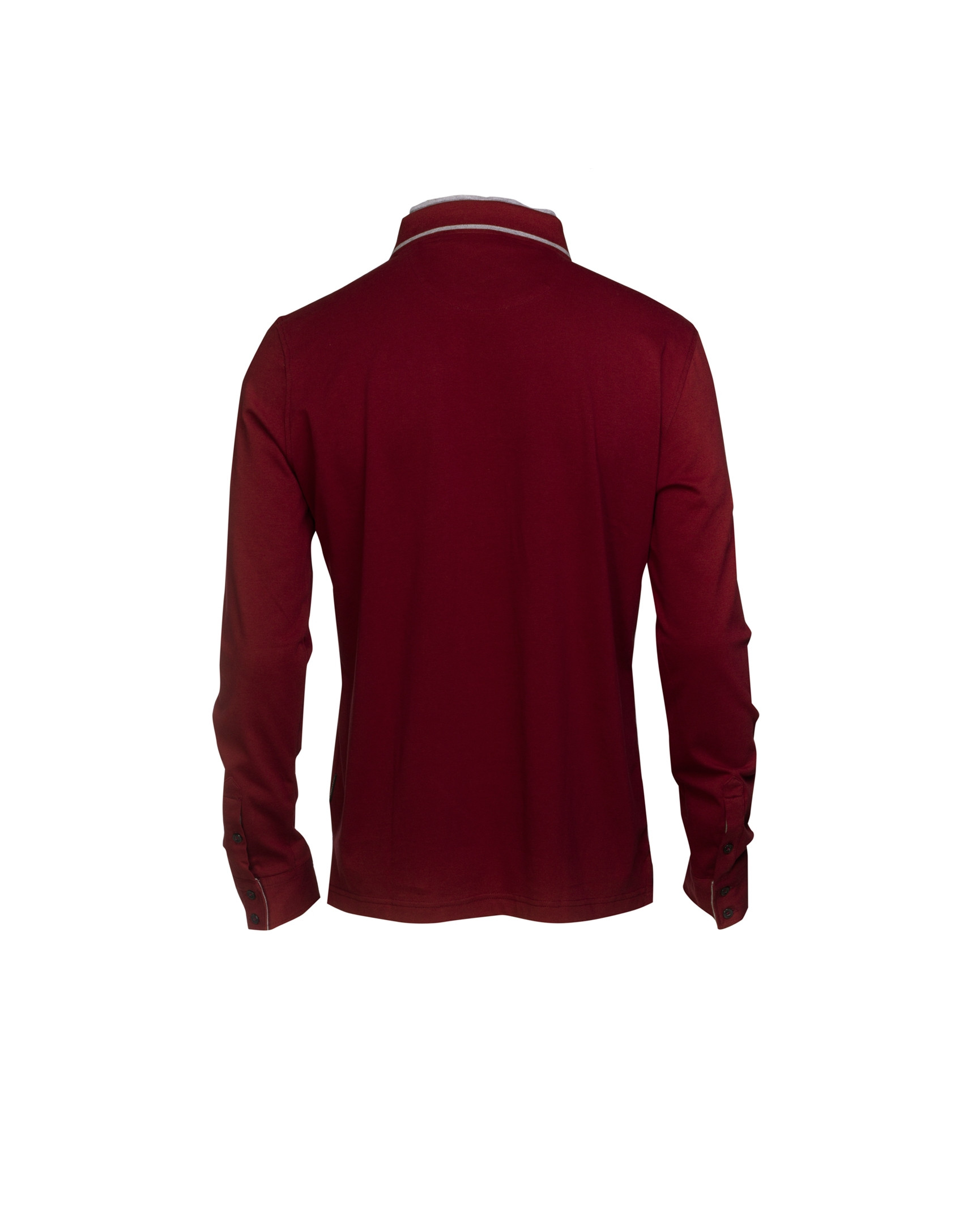 Polo jersey burdeos