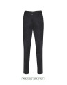 Pantalón piqué pitillo negro