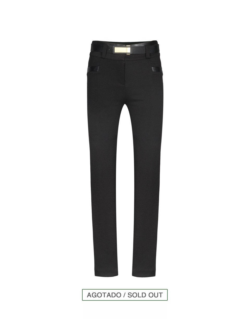 Black knit pants