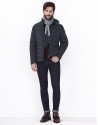 Dark blue quilted windbreaker