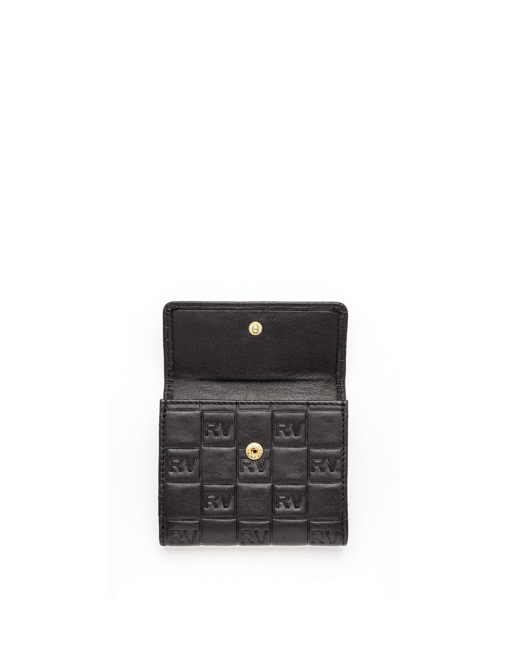 Cartera pequeña piel negra tatoo