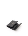 Small black leather tattoo billfold