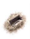 Natural clutch with feathers Royal