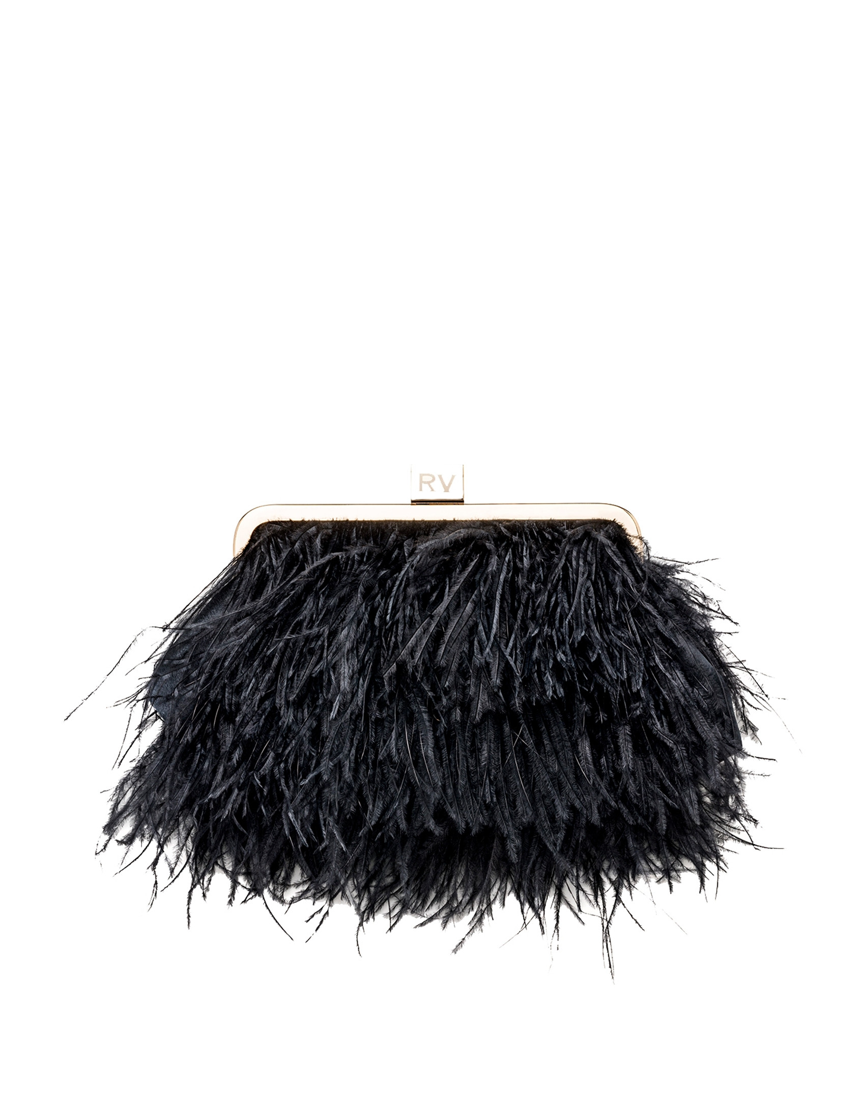 Bolso clutch plumas azul noche Royal