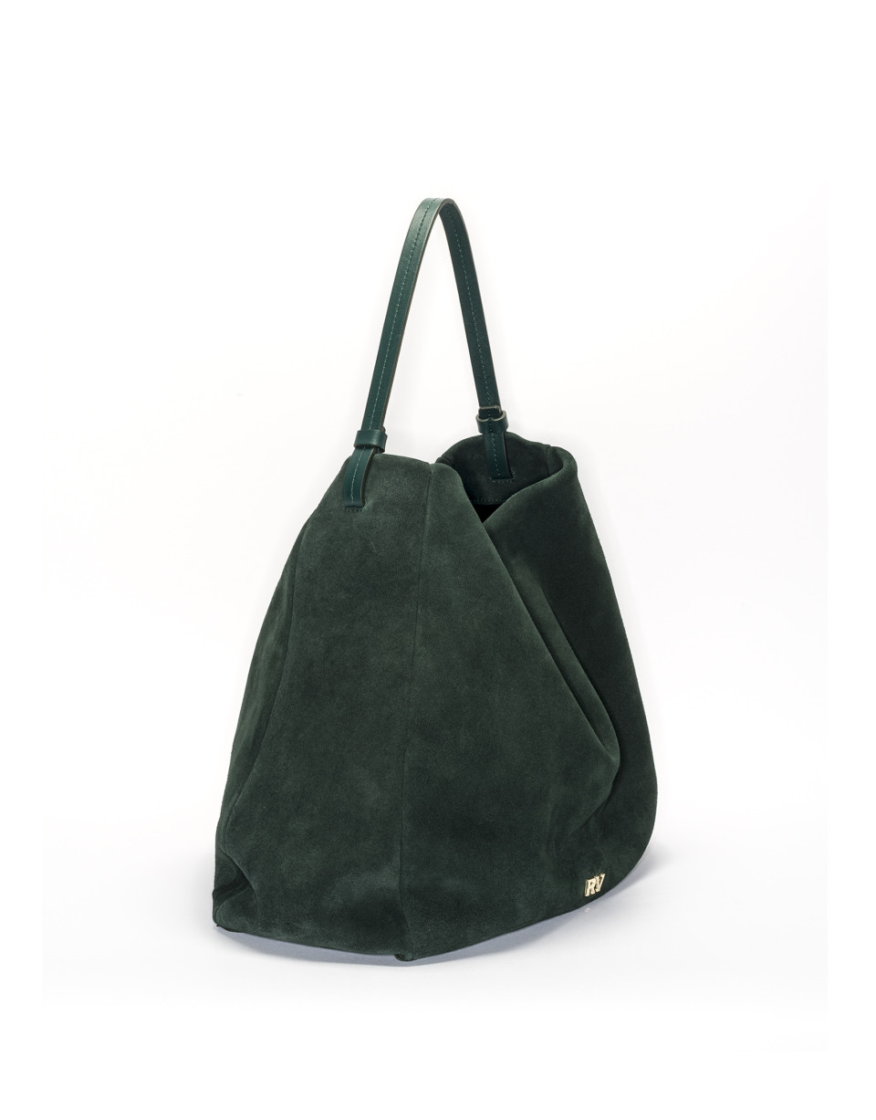 Bolso hobo ante verde Cube