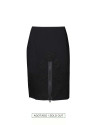 Black straight skirt