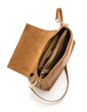 Bolso shoulder piel marrón Olivia