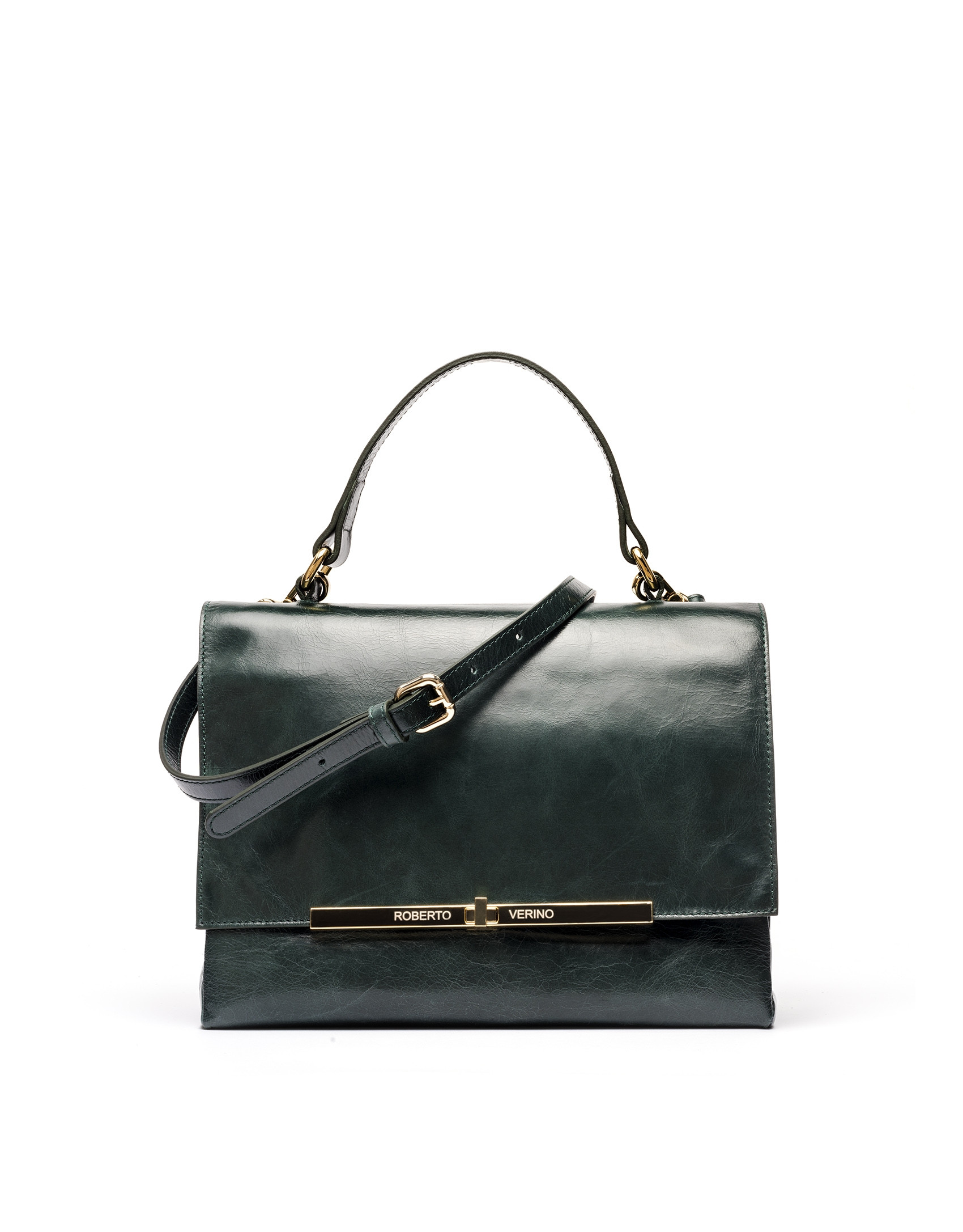 Bolso doctor bag piel verde Noor