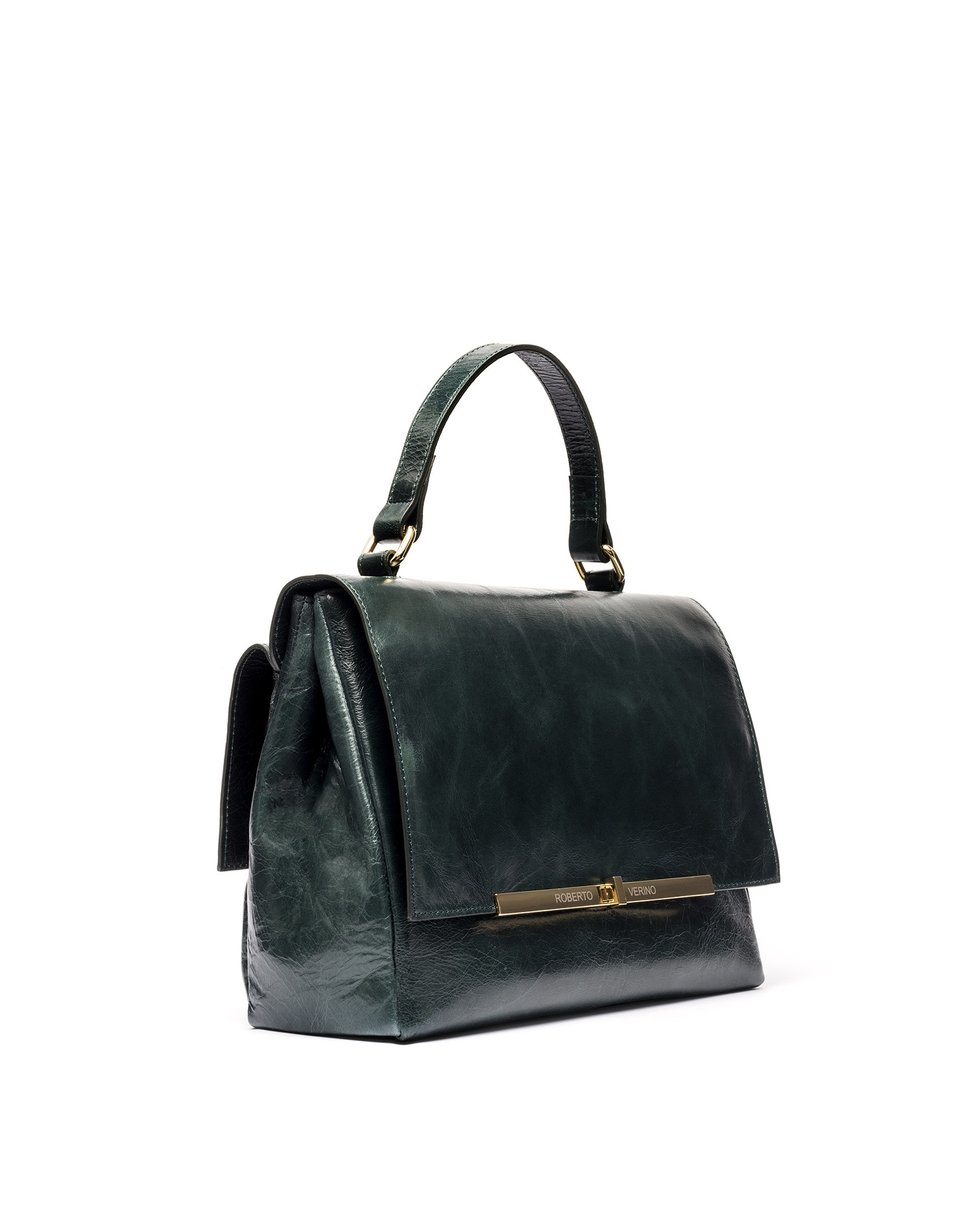 Bolso doctor bag piel verde Noor