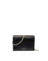 Burgundy leather Jour Nuit clutch / shoulder bag