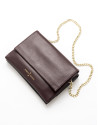 Bolso shoulder/clutch piel burdeos Jour nuit