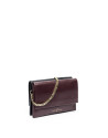 Bolso shoulder/clutch piel burdeos Jour nuit