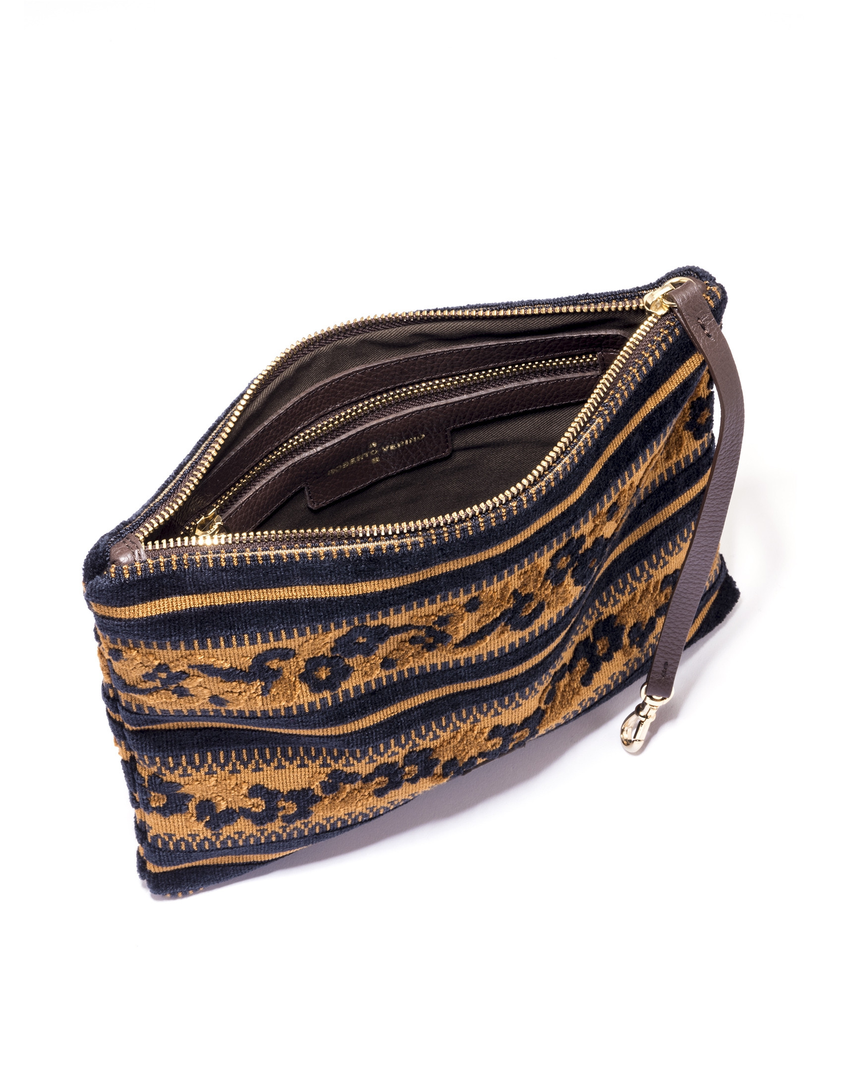 Bolso clutch tejido jacquard Uve