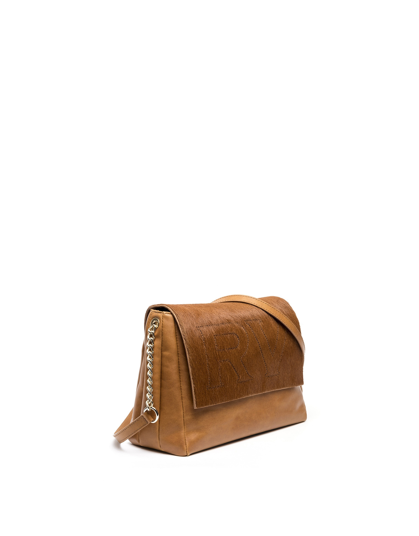 Brown leather Olivia shoulder bag