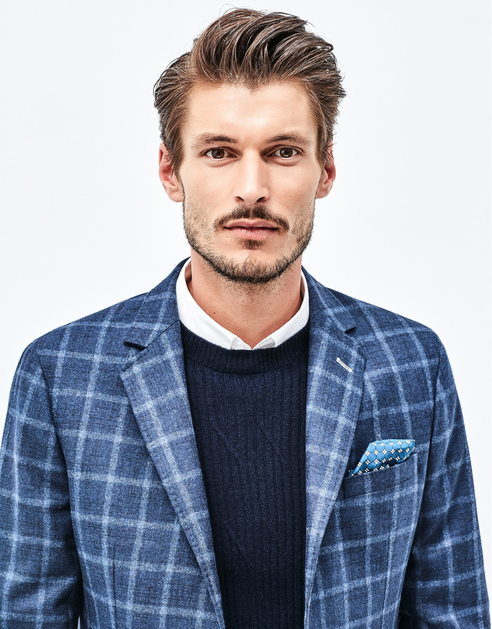 Blue wool jacket