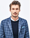 Blue wool jacket