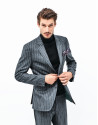 Traje raya diplomática gris