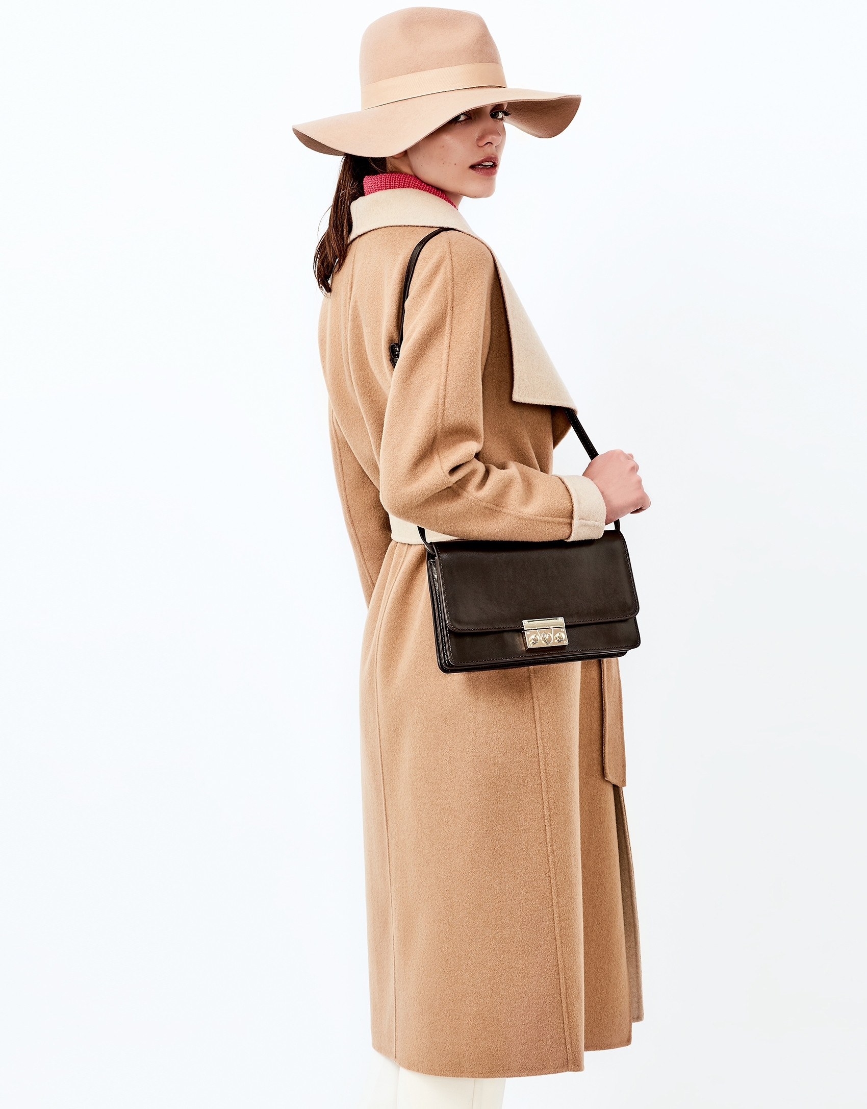 Abrigo doble faz beige