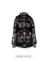 Black parka with knit sweater     