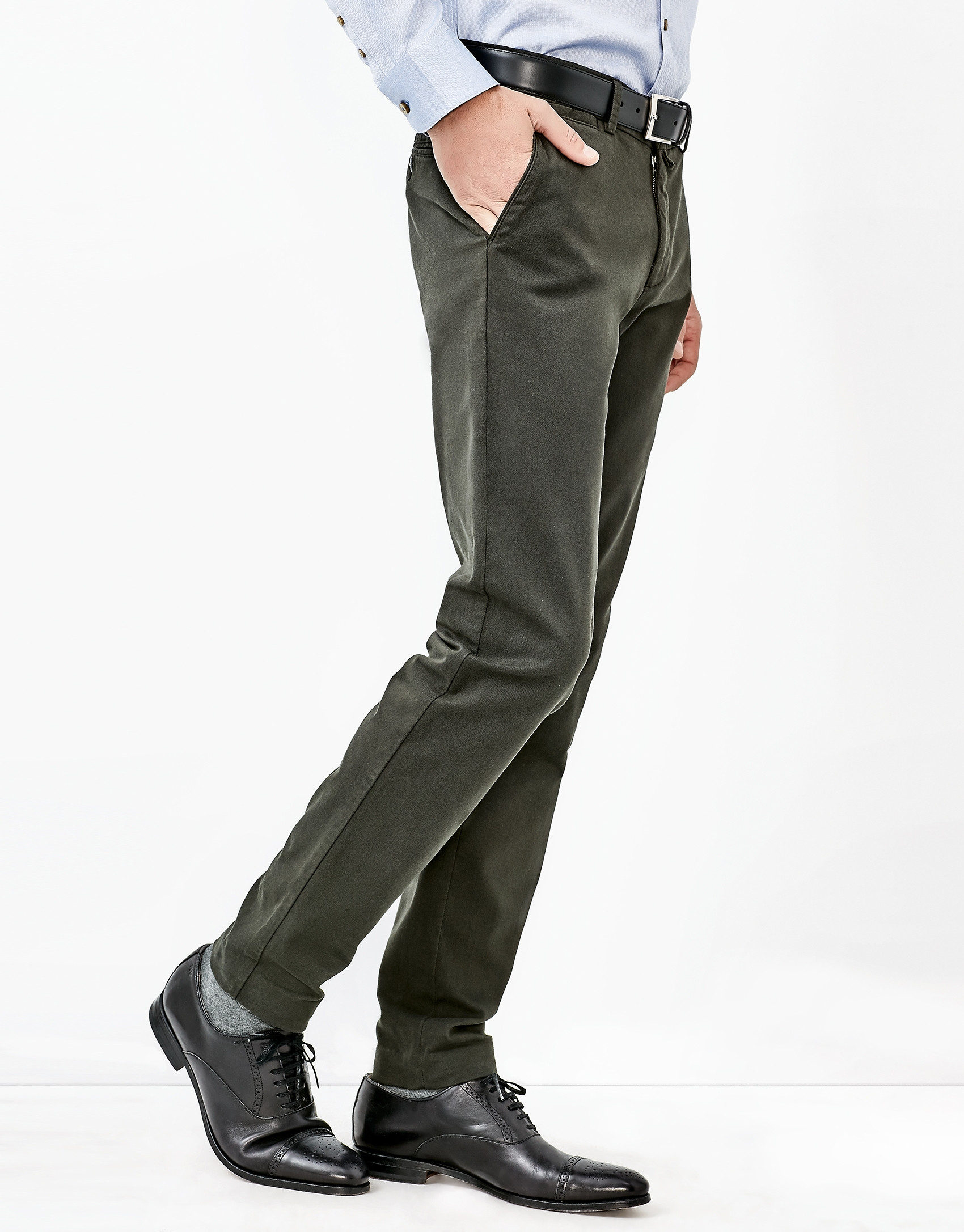 Green chinos
