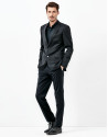 Black poplin shirt