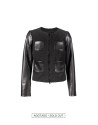 Chaqueta negra brocado