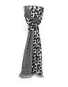 Black and white scarf