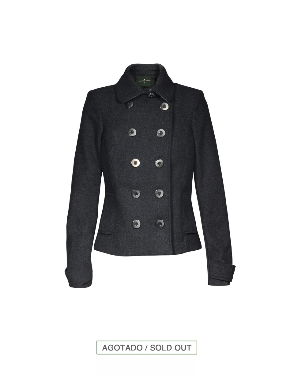 Chaquetón corto gris