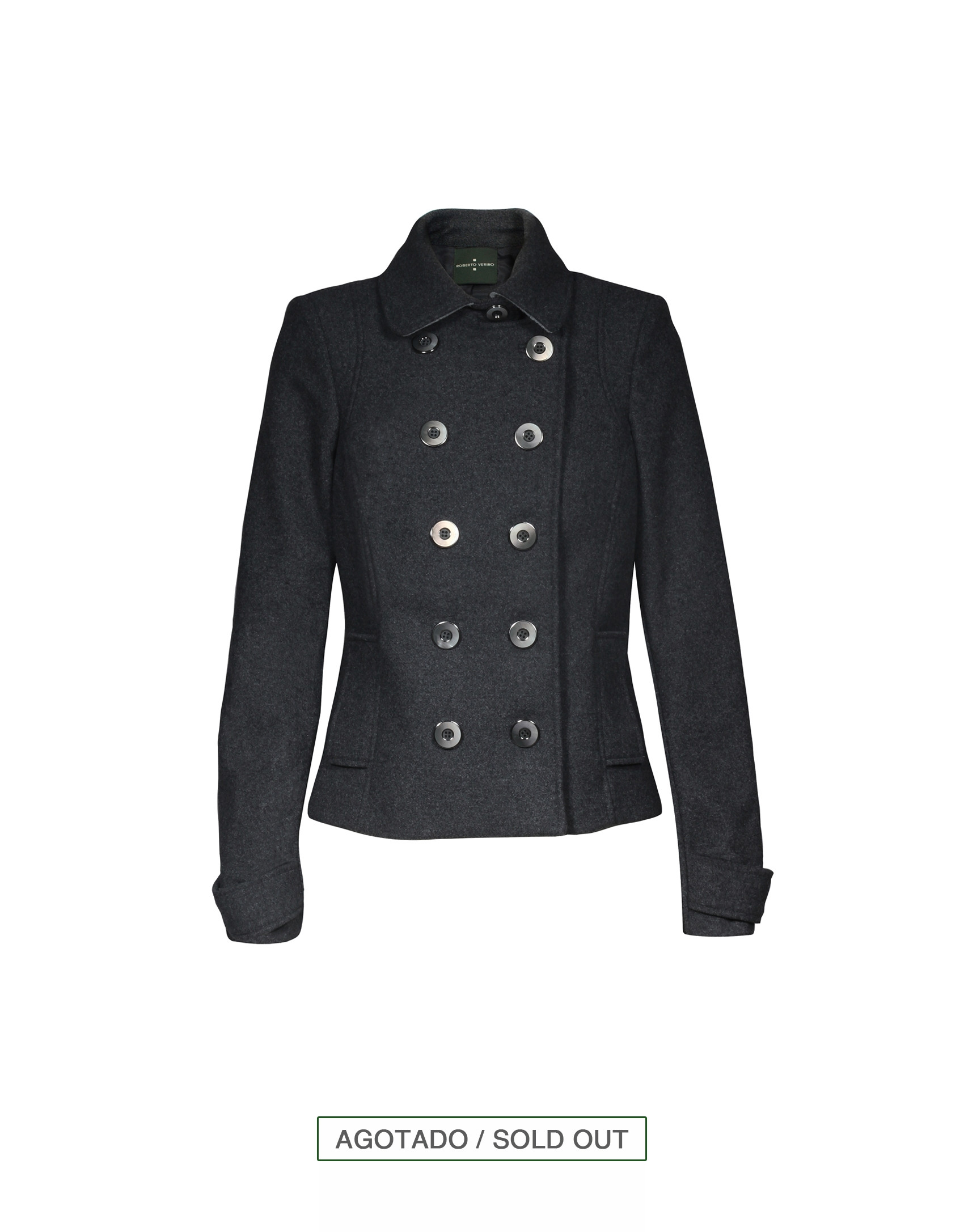 Chaquetón corto gris