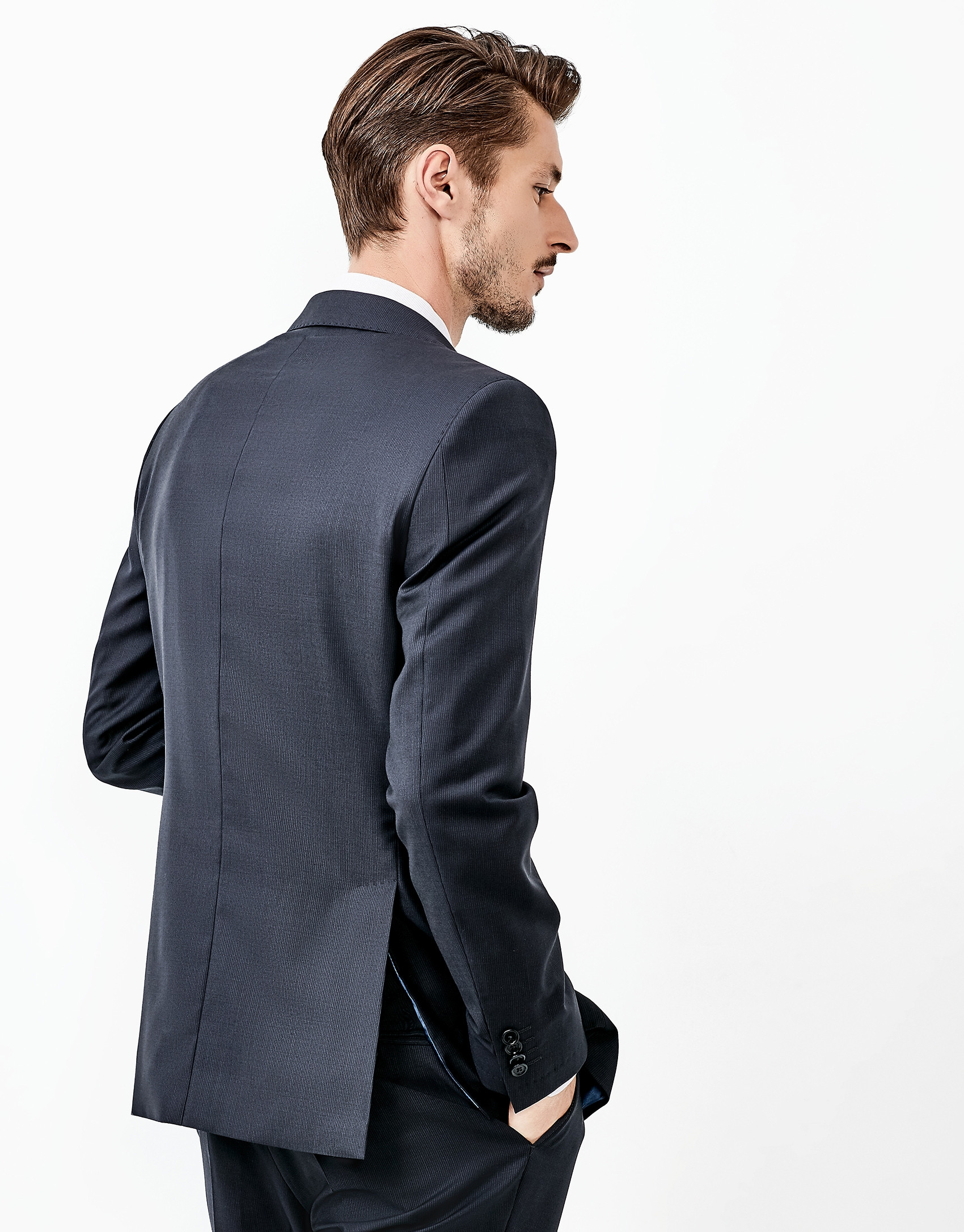 Traje half canvas marino