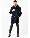 Abrigo cashmere azul