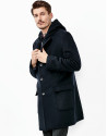 Blue cashmere coat