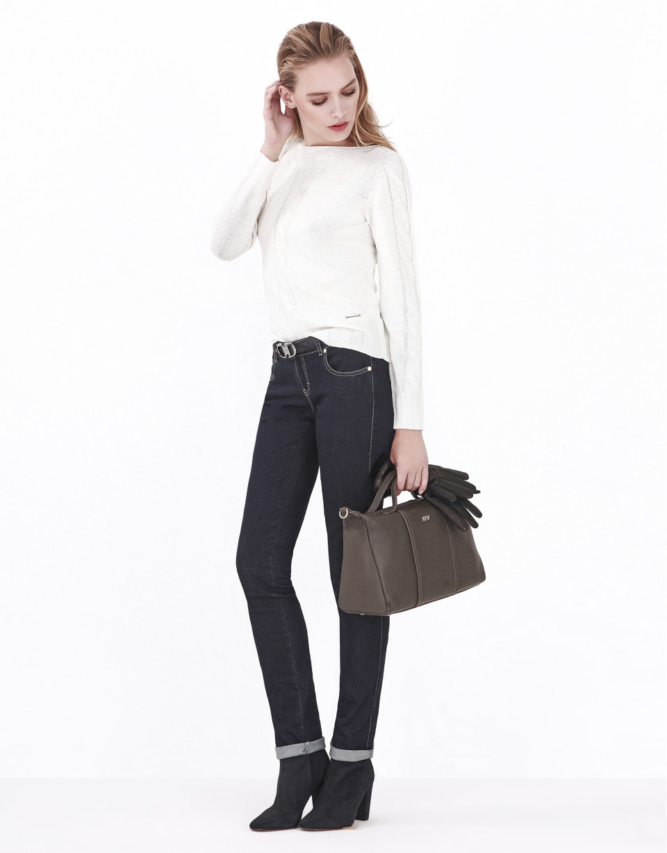 Bolso bowling piel topo Samuel 