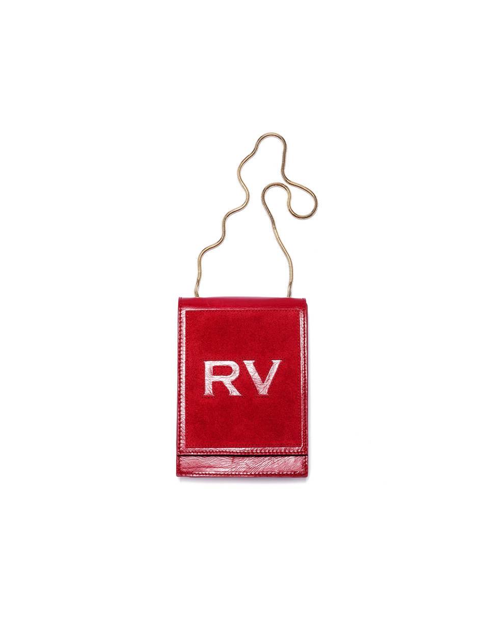 Bolso mini shoulder piel roja Eme