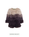 Degradé faux-rabbit jacket