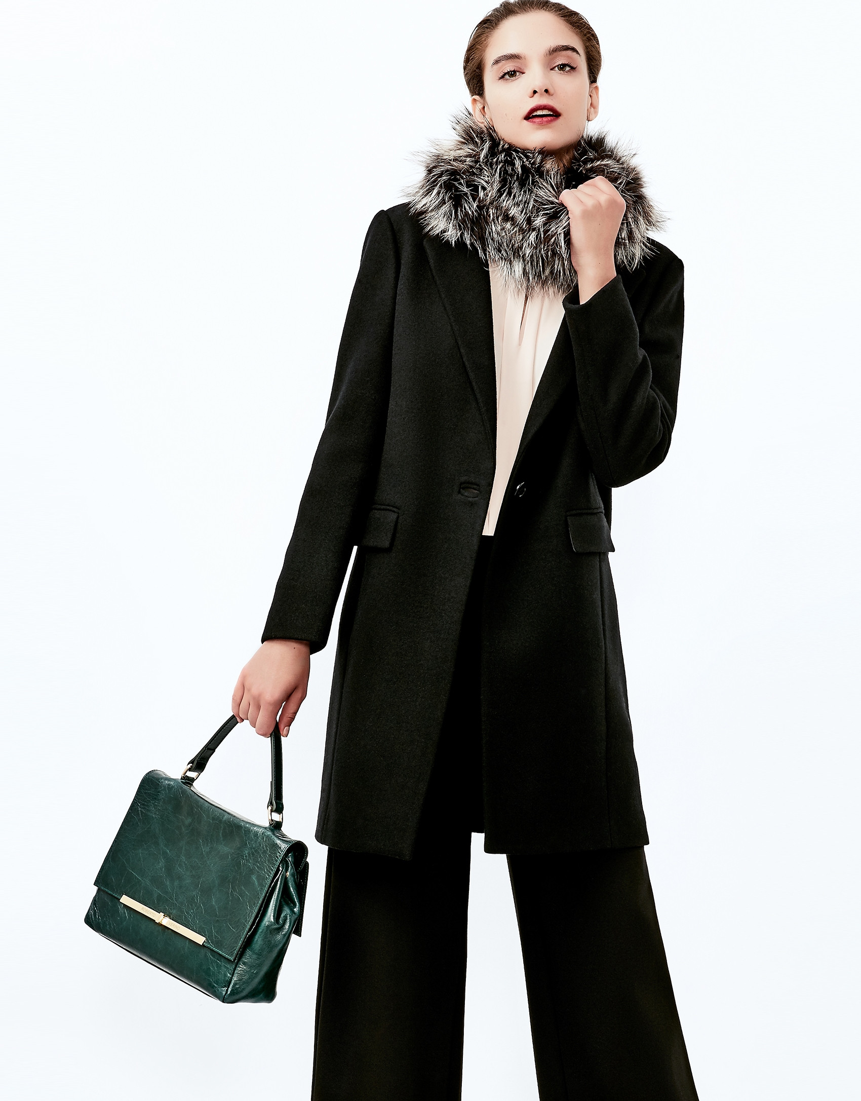 Bolso doctor bag piel verde Noor