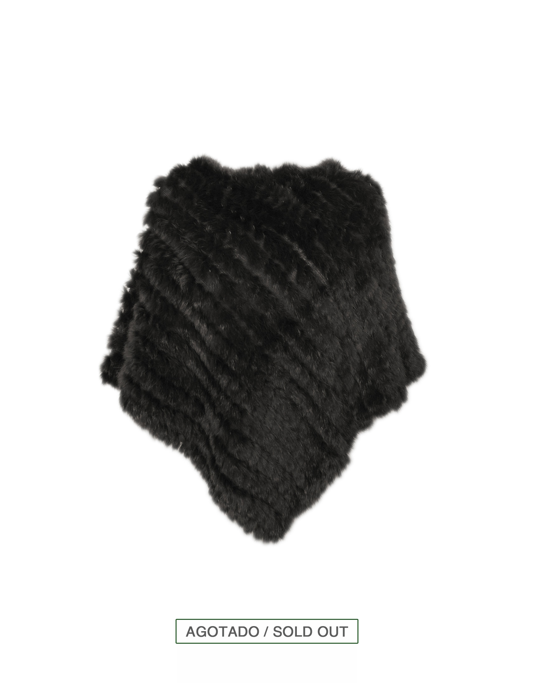 Poncho pelo conejo