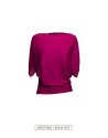 Wide sleeve boat neck pullover