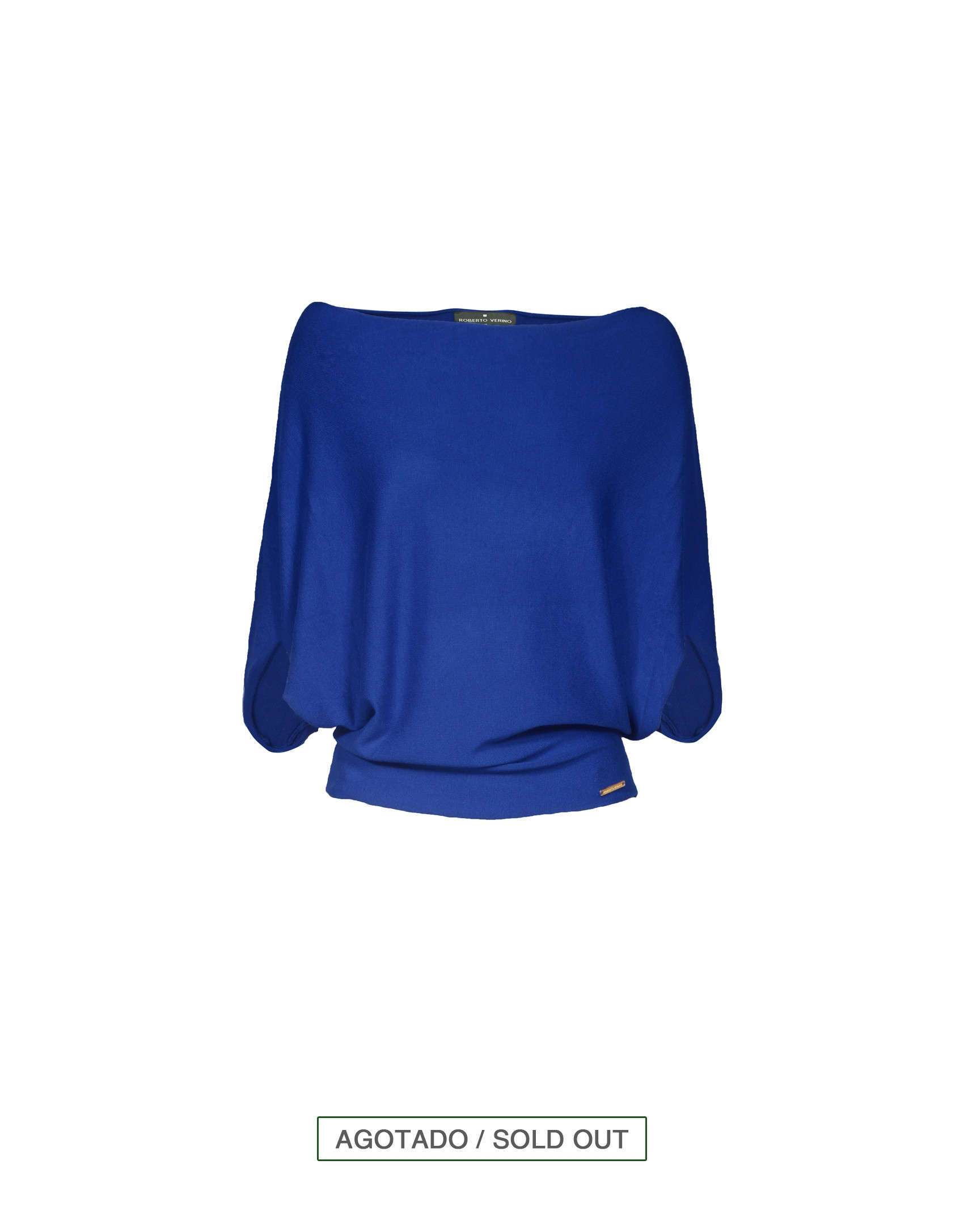 Jersey cuello barco azul