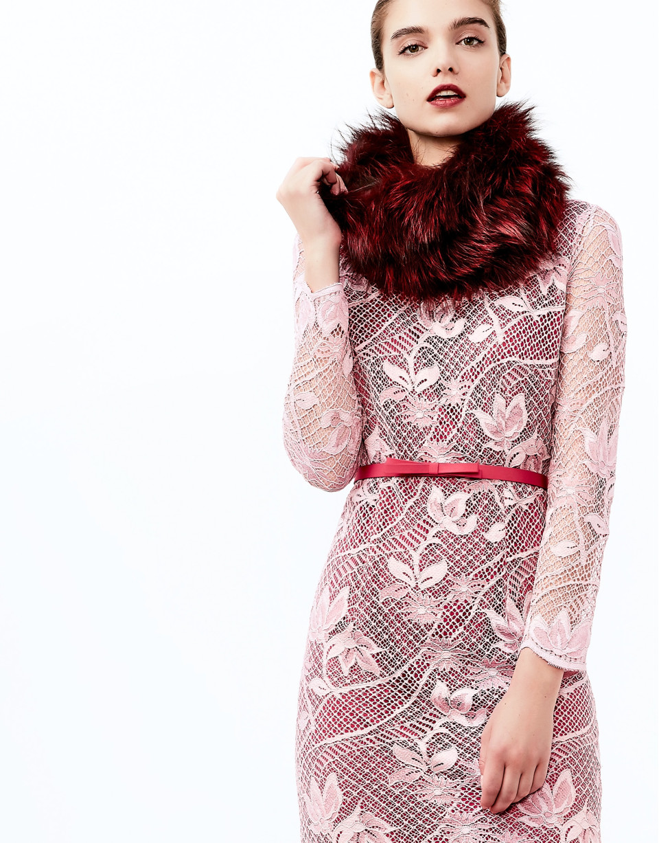 Vestido encaje rosa