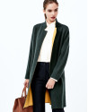 Green knit coat