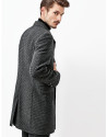 Gray double-breasted coat