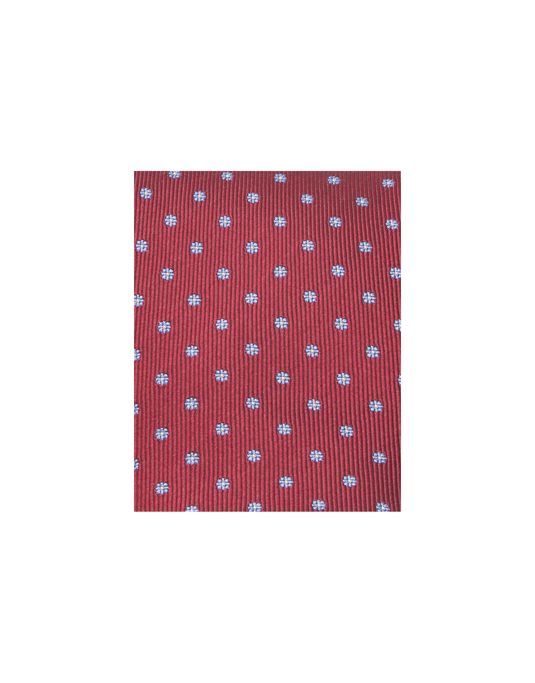 Corbata flores roja