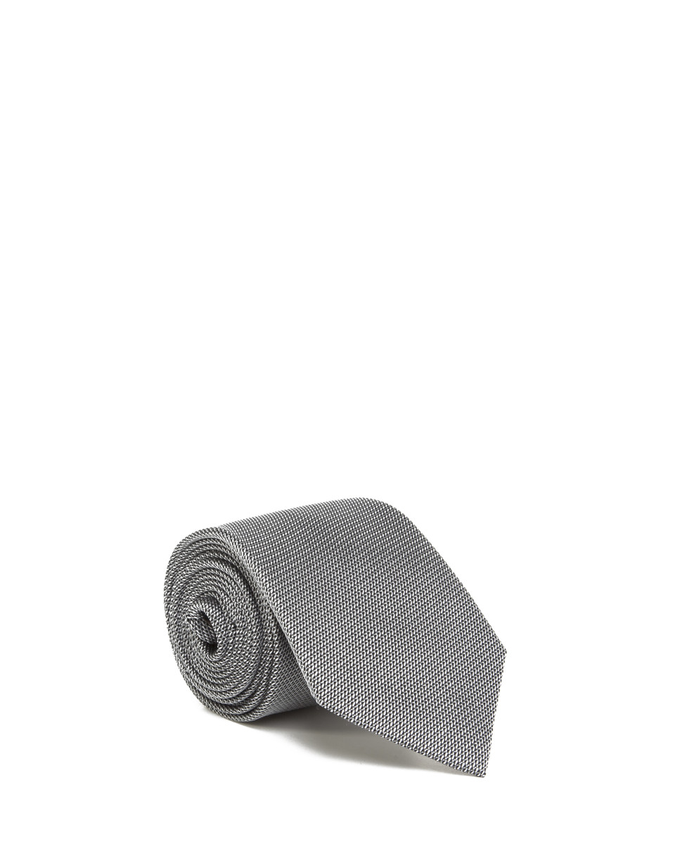 Corbata seda gris