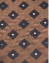Blue and gold silk tie